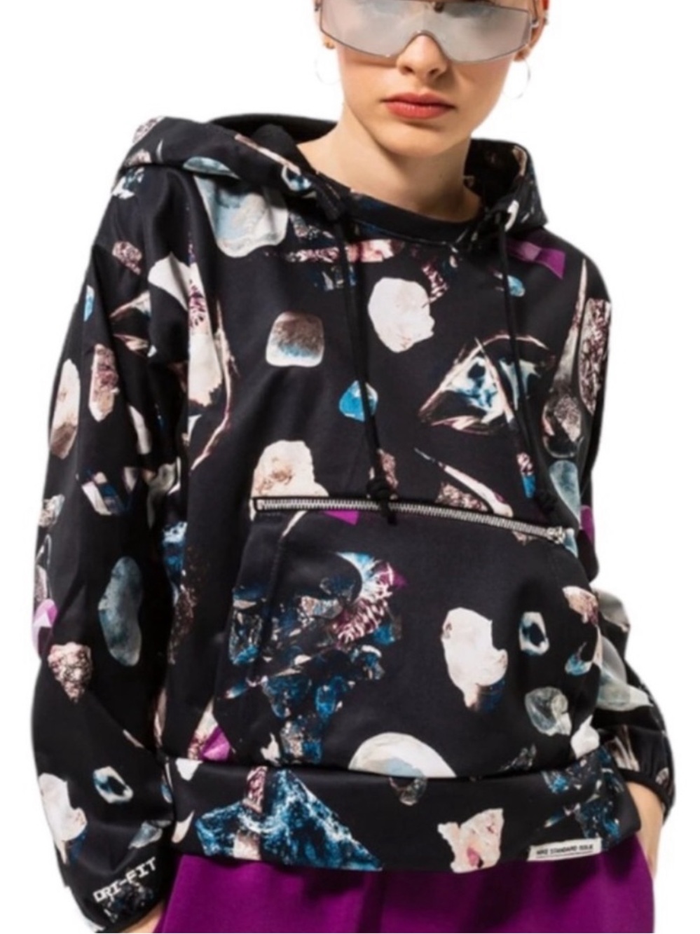Nike Standard Issue Dri-FIT Cropped Hoodie Sweatshirt